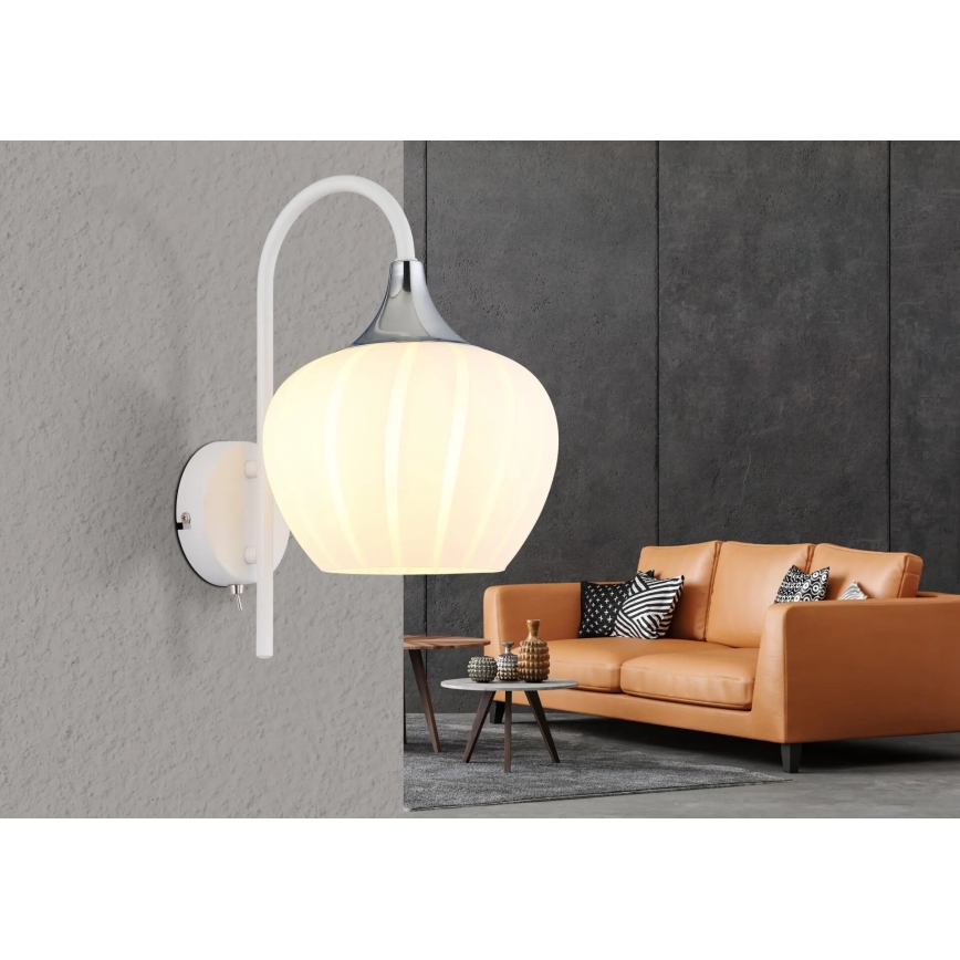 Globo - Zidna lampa 1xE27/40W/230V bijela