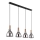 Globo 15550-4H - Luster na sajli MATTEA 4xE27/6W/230V crna/dimna