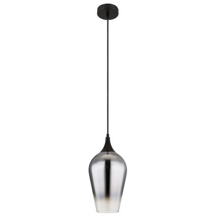 Globo - Luster na sajli 1xE27/60W/230V pr. 18 cm crna