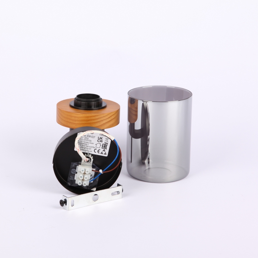 Globo - Zidna lampa 1xE27/40W/230V metal/drvo