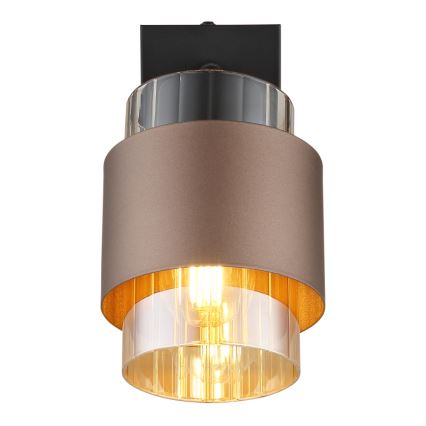 Globo - Zidna reflektorska svjetiljka 1xE27/40W/230V crna/brončana