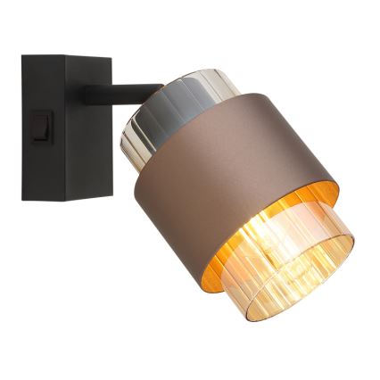 Globo - Zidna reflektorska svjetiljka 1xE27/40W/230V crna/brončana