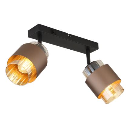 Globo - Reflektorska svjetiljka 2xE27/40W/230V crna/brončana
