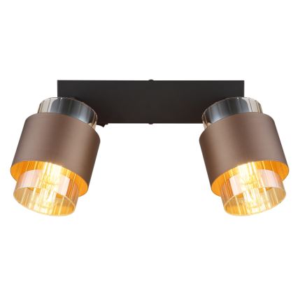 Globo - Reflektorska svjetiljka 2xE27/40W/230V crna/brončana