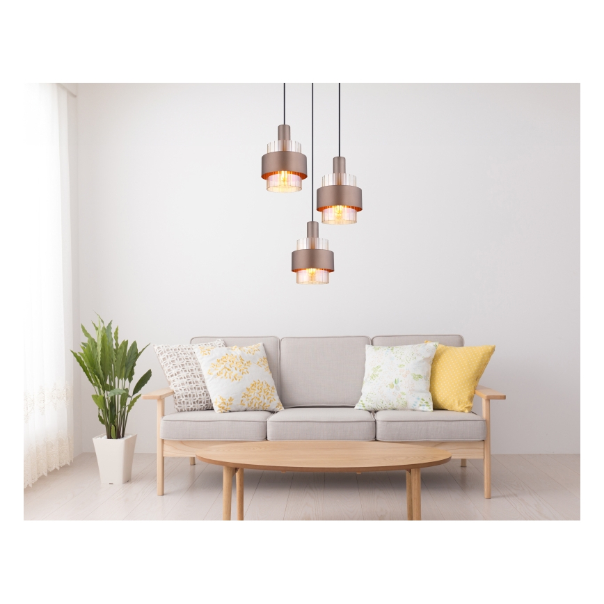 Globo - Luster na sajli 3xE27/60W/230V pr. 45 cm