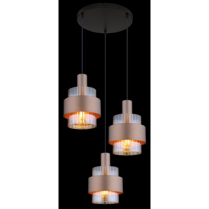 Globo - Luster na sajli 3xE27/60W/230V pr. 45 cm