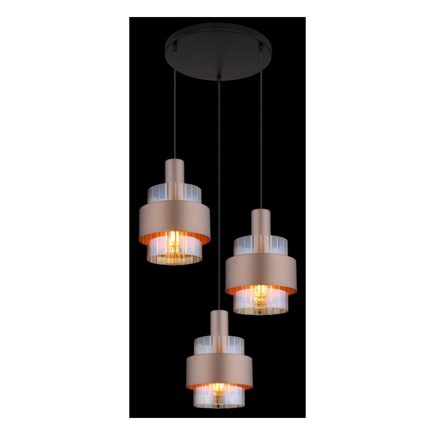 Globo - Luster na sajli 3xE27/60W/230V pr. 45 cm
