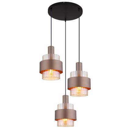 Globo - Luster na sajli 3xE27/60W/230V pr. 45 cm