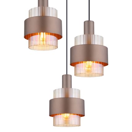 Globo - Luster na sajli 3xE27/60W/230V pr. 45 cm