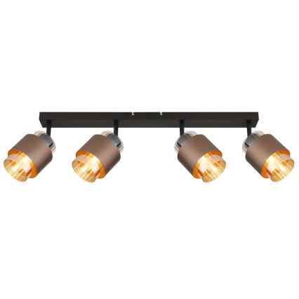 Globo - Reflektorsko svjetlo 4xE27/40W/230V crna/brončana