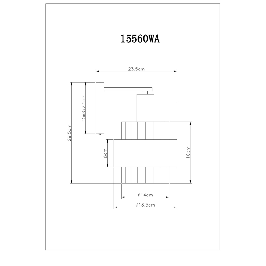 Globo - Zidna svjetiljka 1xE27/60W/230V