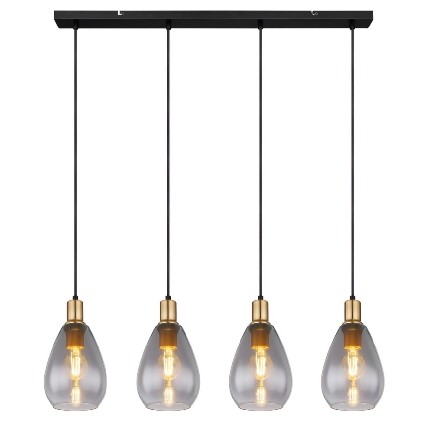 Globo - Luster na sajli 4xE27/40W/230V mesing