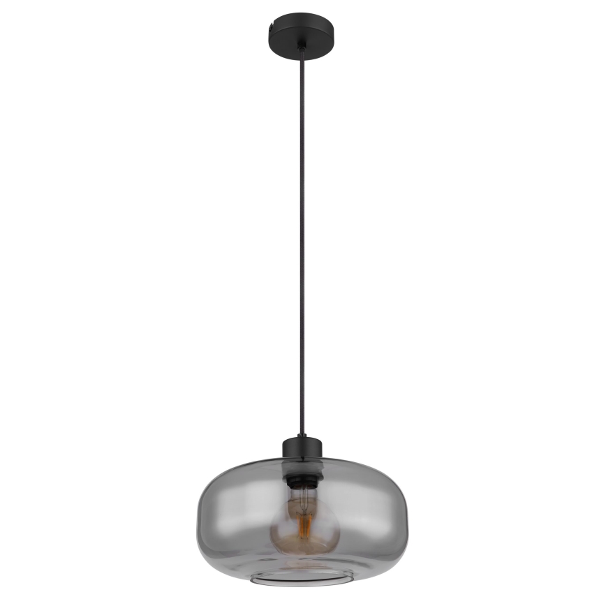 Globo - Luster na sajli 1xE27/40W/230V pr. 28 cm siva