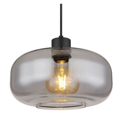 Globo - Luster na sajli 1xE27/40W/230V pr. 28 cm siva