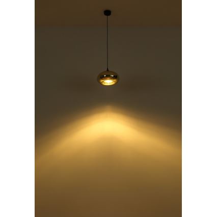 Globo - Luster na sajli 1xE27/60W/230V bakrena