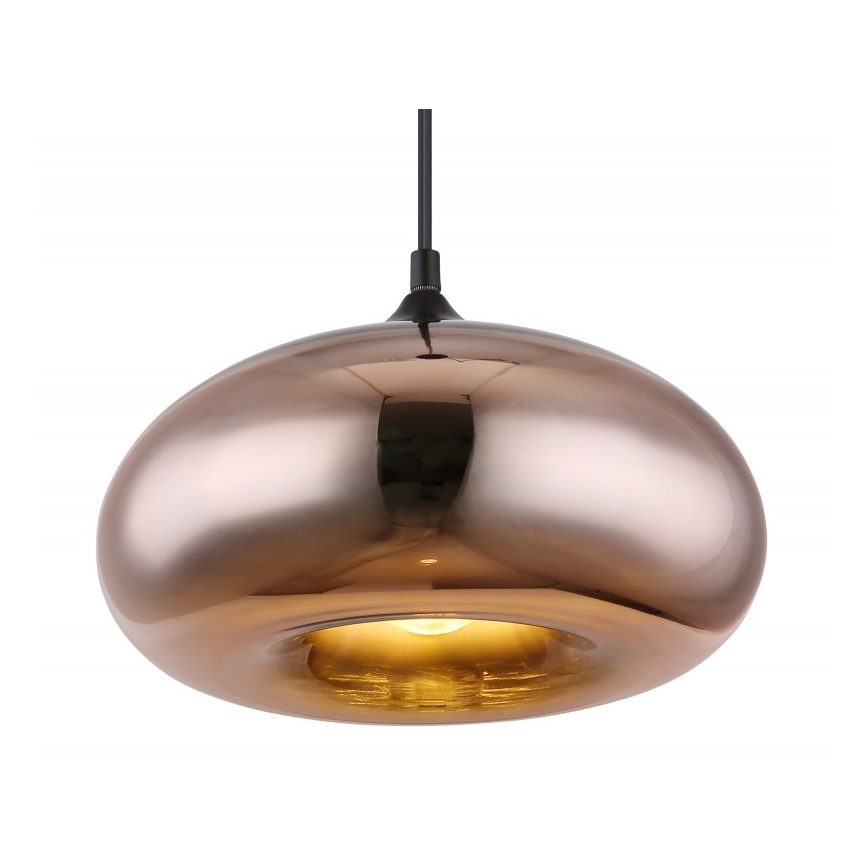Globo - Luster na sajli 1xE27/60W/230V bakrena