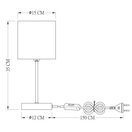 Globo - Stolna lampa 1xE14/25W/230V