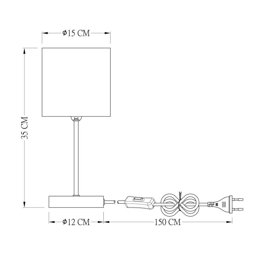 Globo - Stolna lampa 1xE14/25W/230V