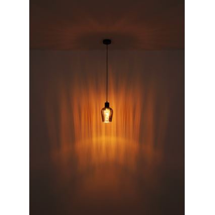 Globo - Luster na sajli 1xE27/40W/230V pr. 13,5 cm crna