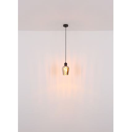 Globo - Luster na sajli 1xE27/40W/230V pr. 13,5 cm crna