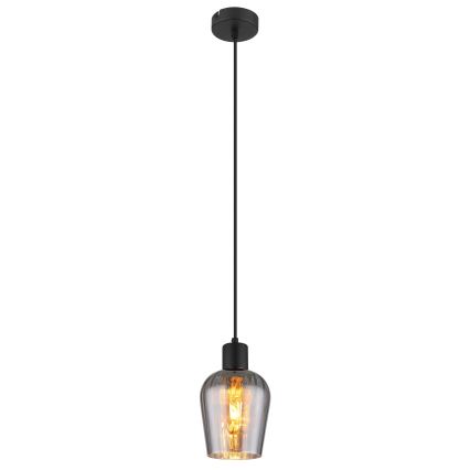 Globo - Luster na sajli 1xE27/40W/230V pr. 13,5 cm crna