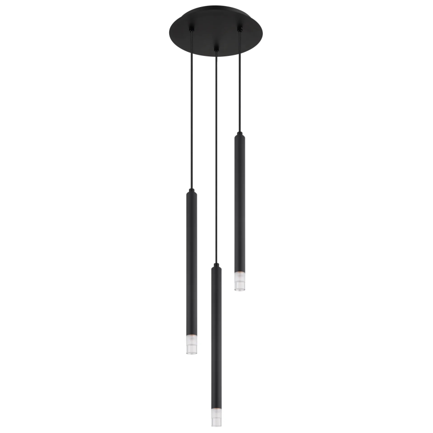 Globo - Luster na sajli 3xG9/4W/230V pr. 24 cm crna
