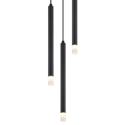 Globo - Luster na sajli 3xG9/4W/230V pr. 24 cm crna