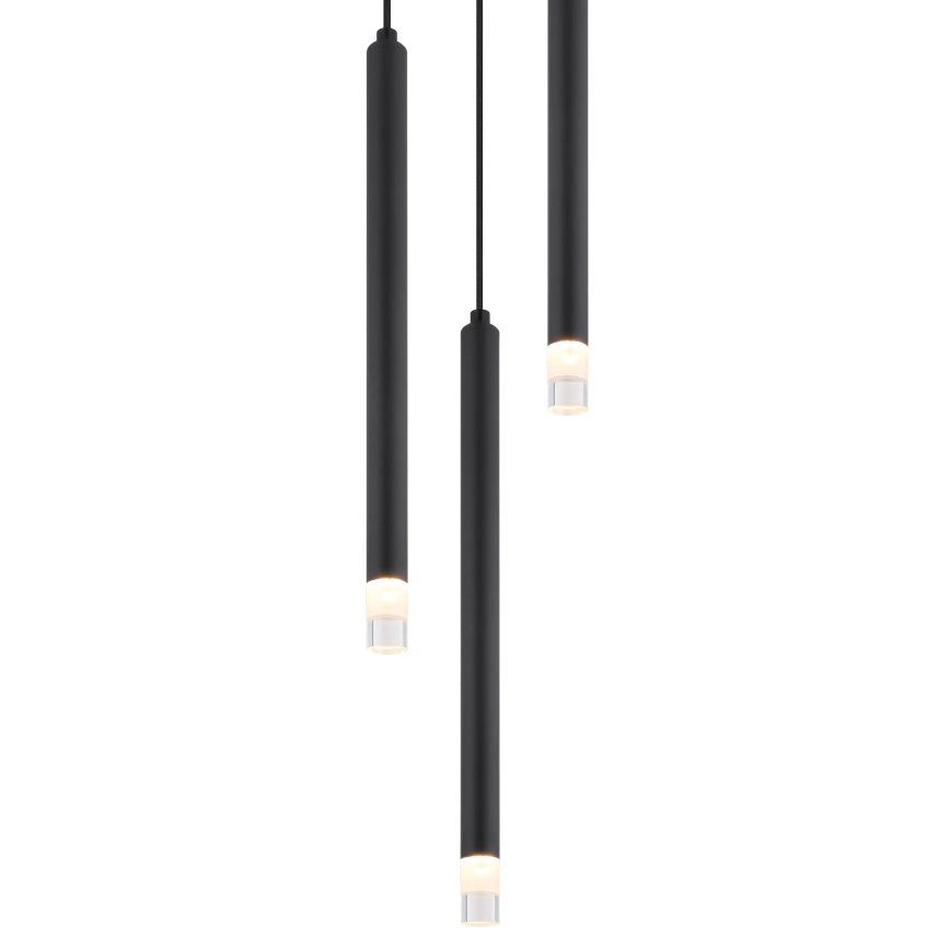 Globo - Luster na sajli 3xG9/4W/230V pr. 24 cm crna