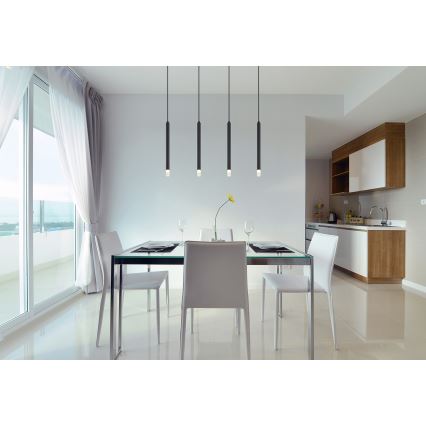 Globo - Luster na sajli 4xG9/4W/230V crna