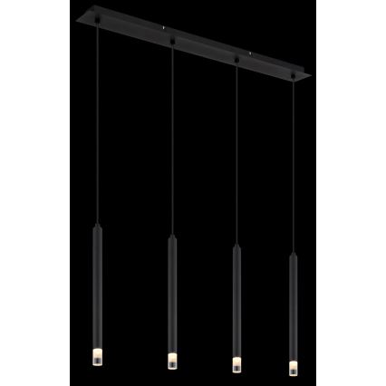 Globo - Luster na sajli 4xG9/4W/230V crna