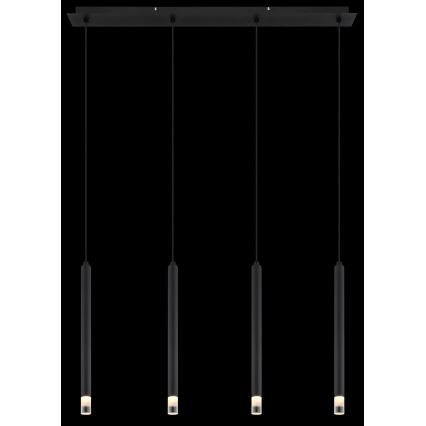 Globo - Luster na sajli 4xG9/4W/230V crna