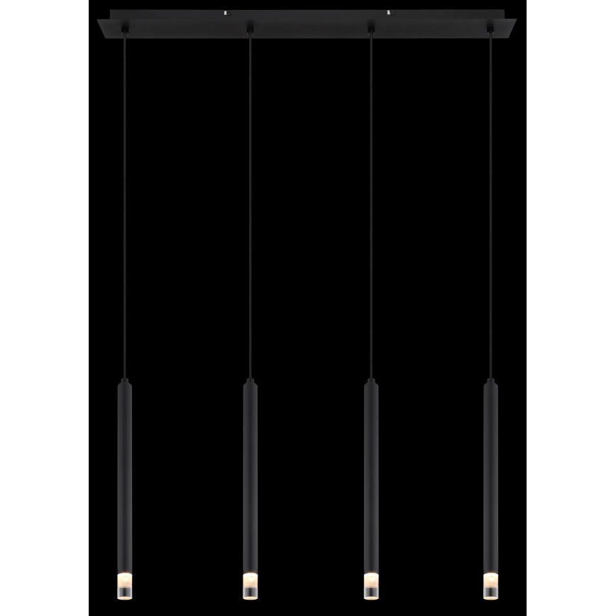 Globo - Luster na sajli 4xG9/4W/230V crna