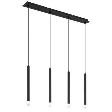 Globo - Luster na sajli 4xG9/4W/230V crna