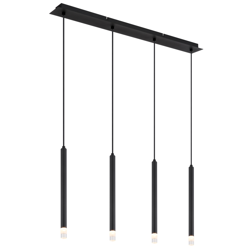 Globo - Luster na sajli 4xG9/4W/230V crna