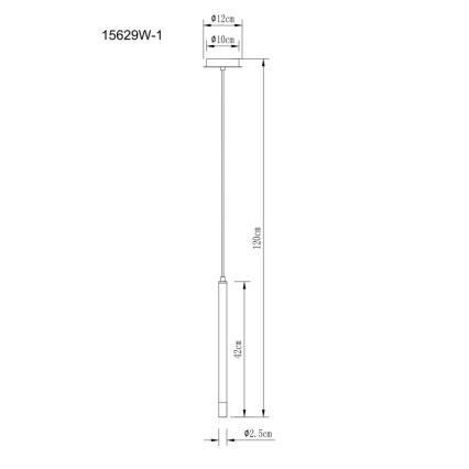 Globo - Luster na sajli 1xG9/4W/230V pr. 12 cm