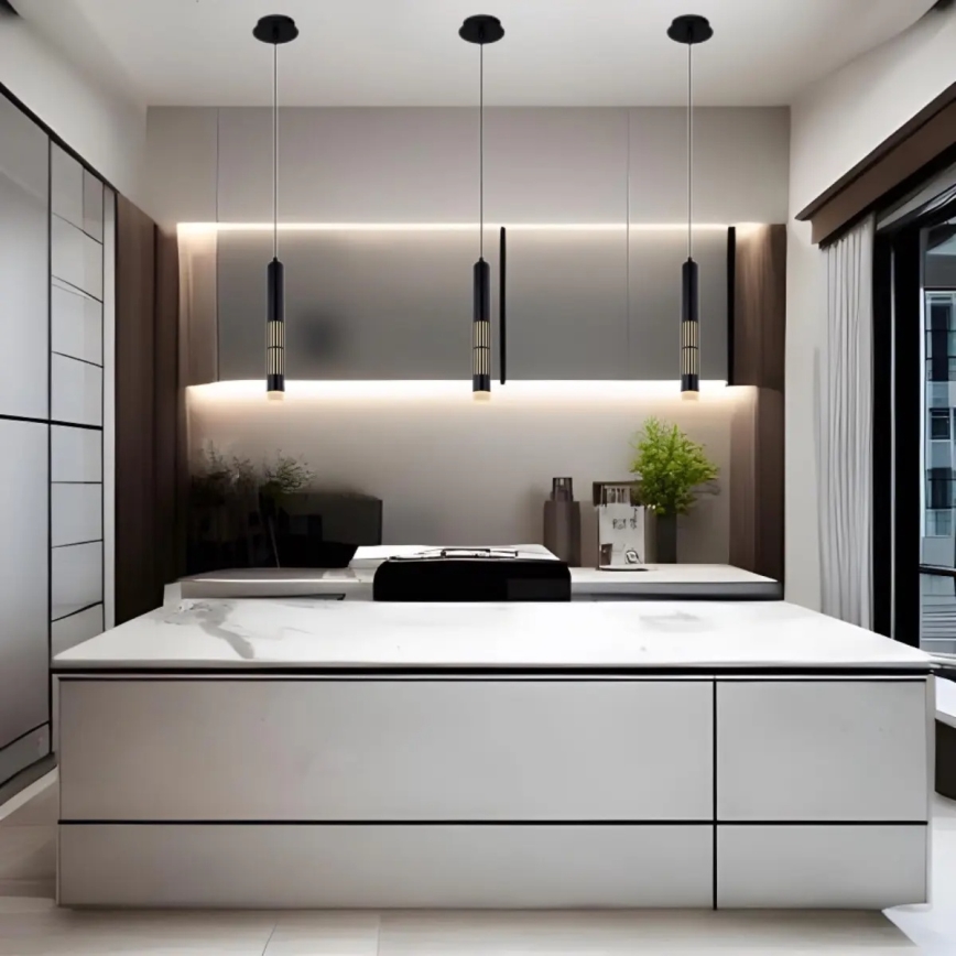 Globo - LED luster na kabelu LED/12W/230V 3000K crna