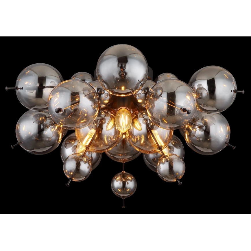 Globo - Nadgradni luster 3xE14/25W/230V pr. 55 cm crna