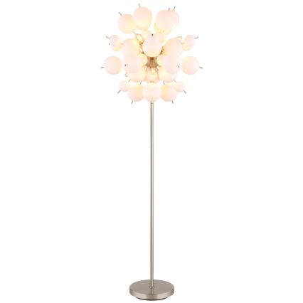 Globo - Podna lampa 6xE14/25W/230V bijela