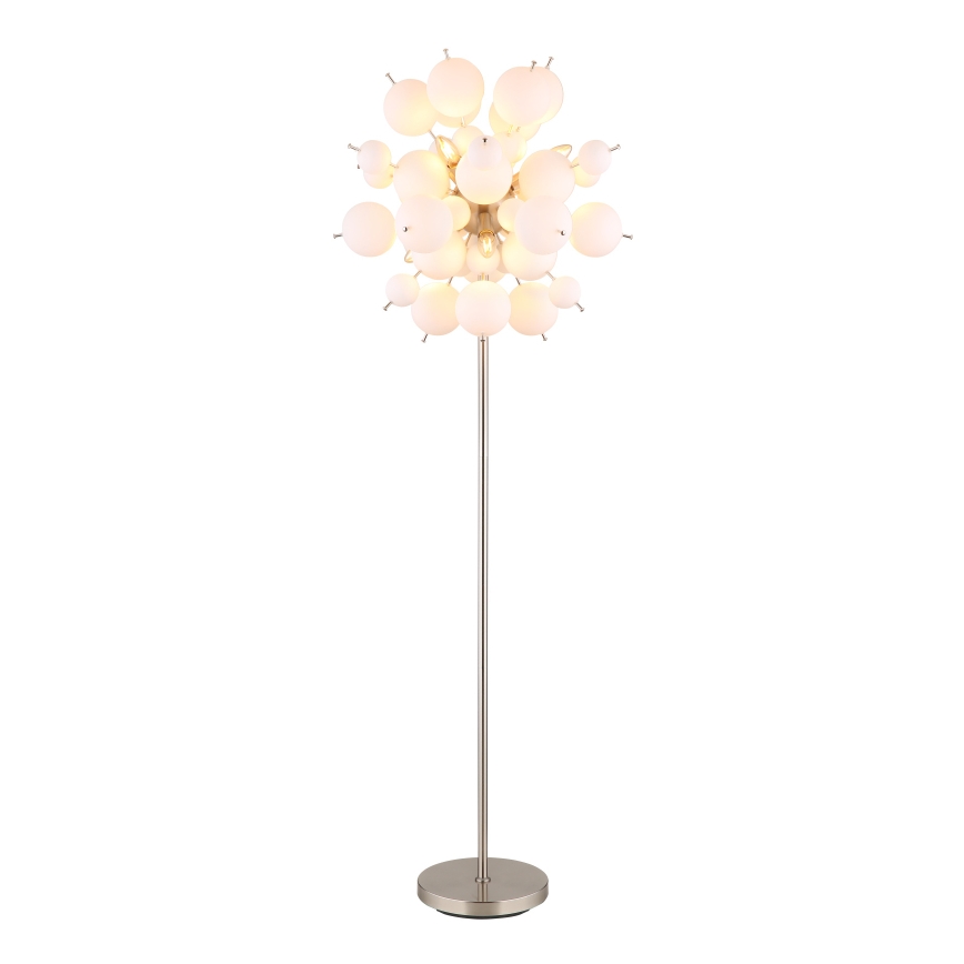 Globo - Podna lampa 6xE14/25W/230V bijela