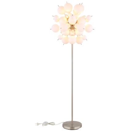 Globo - Podna lampa 6xE14/25W/230V bijela