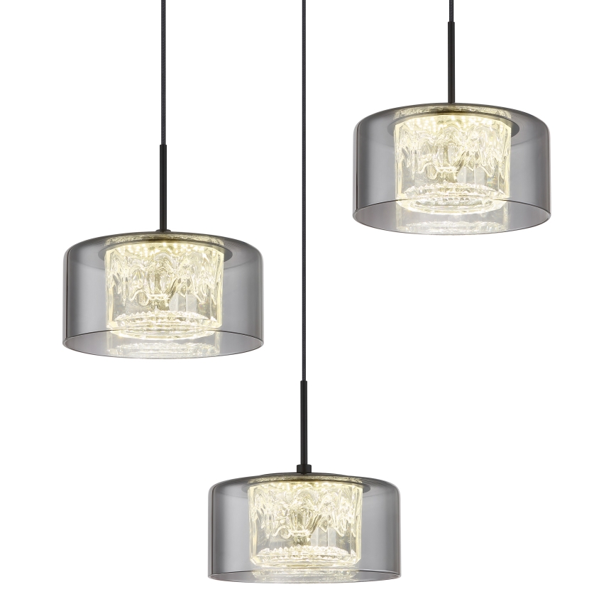 Globo - LED Luster na sajli 3xLED/8W/230V
