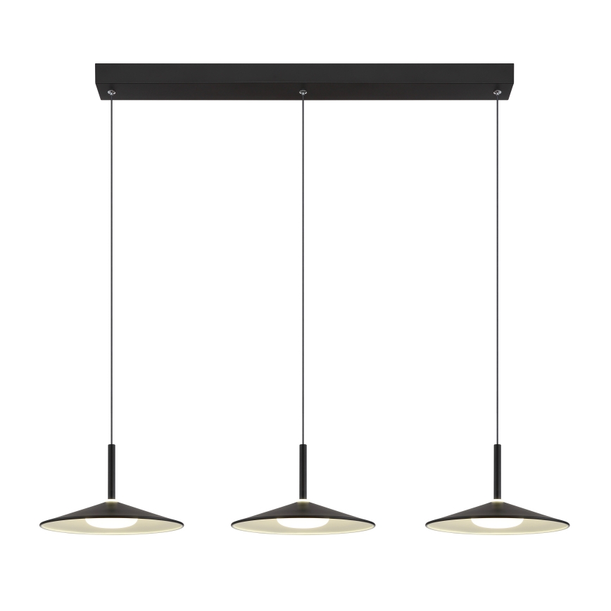 Globo - LED luster na lanku LED/24W/230V 4000K crna