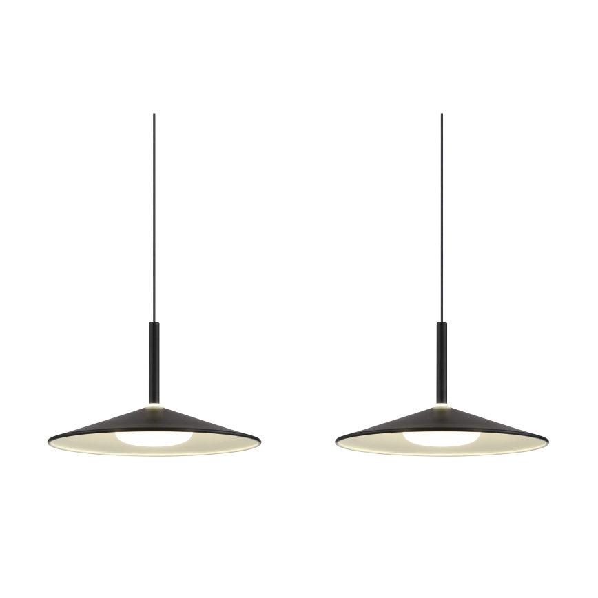 Globo - LED luster na lanku LED/24W/230V 4000K crna