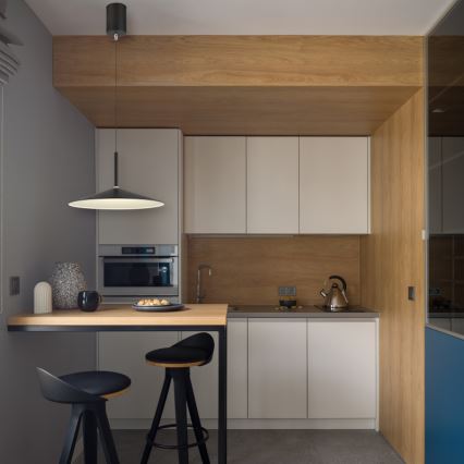 Globo - LED luster na sajli LED/18W/230V 4000K crna