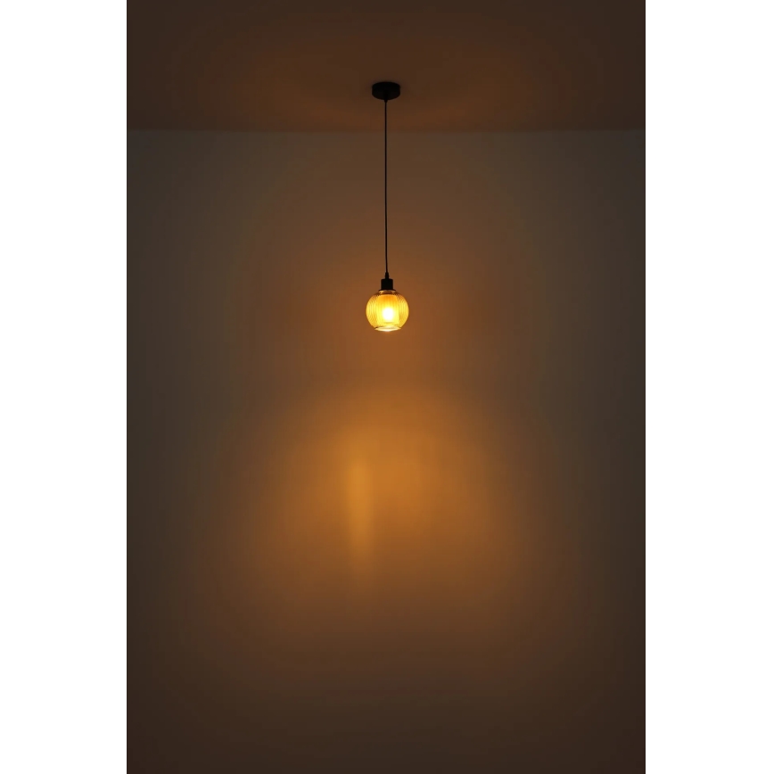 Globo - Luster na sajli 1xE27/25W/230V pr. 15 cm bakar