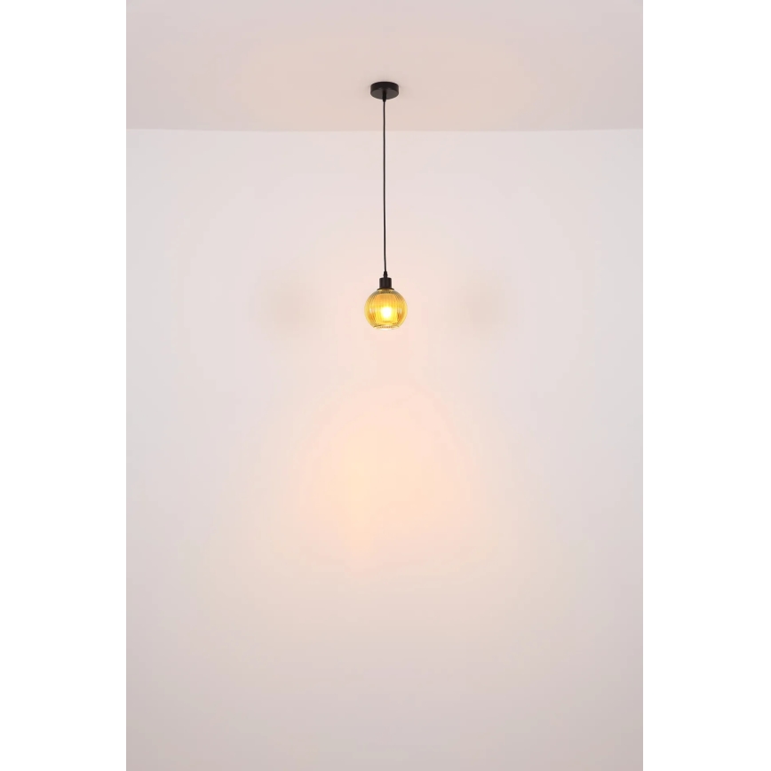 Globo - Luster na sajli 1xE27/25W/230V pr. 15 cm bakar