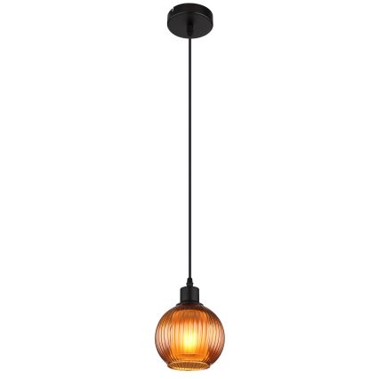 Globo - Luster na sajli 1xE27/25W/230V pr. 15 cm bakar