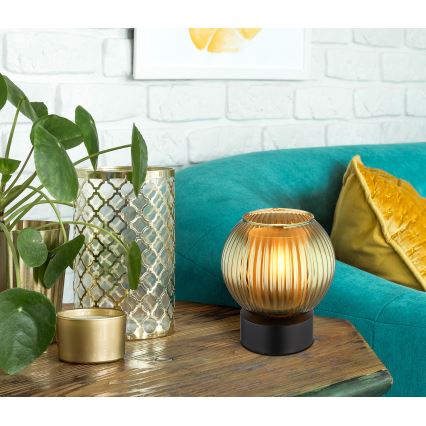 Globo - Stolna lampa 1xE27/25W/230V pr. 15 cm zelena