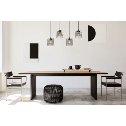 Globo 15640-4H - Viseći luster na sajli TILLY 4xE27/60W/230V crna