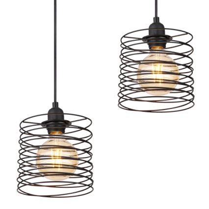 Globo 15640-4H - Viseći luster na sajli TILLY 4xE27/60W/230V crna